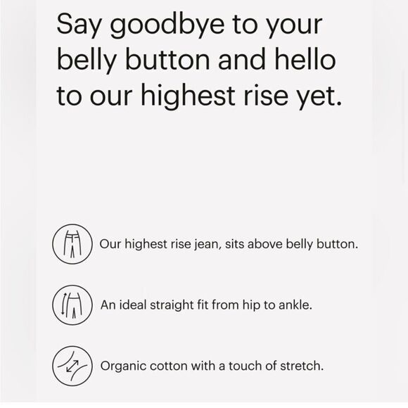 NWT Everlane The Way-High Jean Black 26 Crop - Picture 6 of 7